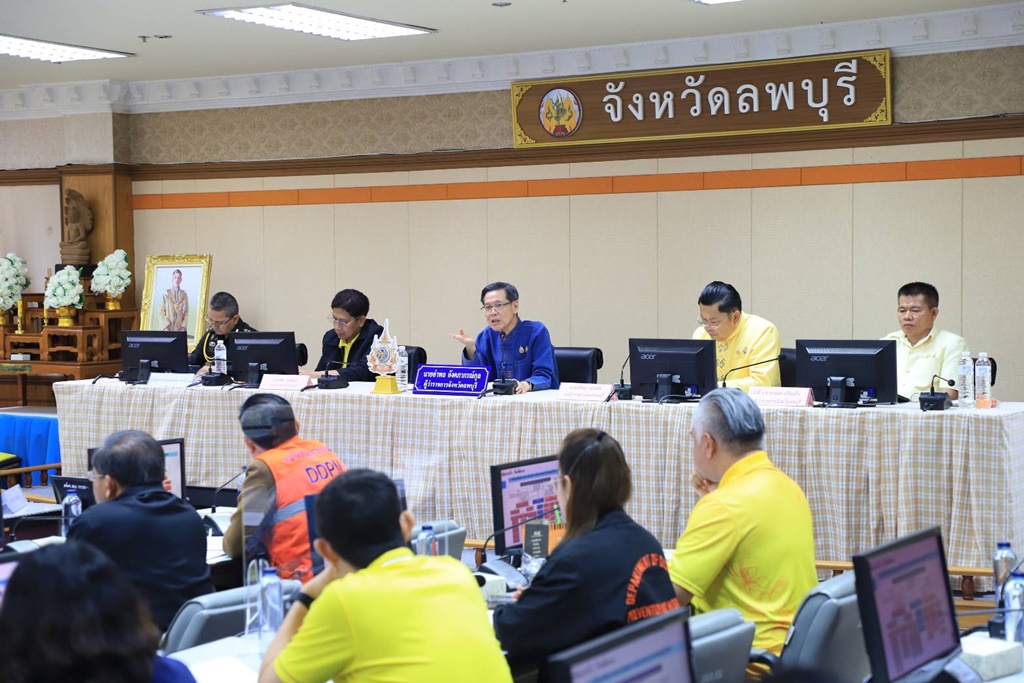 ผู้ว่าฯลพบุรี สั่งทุกอำเภอ เร่งกำจัดสิ่งกีดขวางเพิ่มประสิทธิภาพการระบายน้ำพื้นที่เสี่ยงน้ำท่วม
