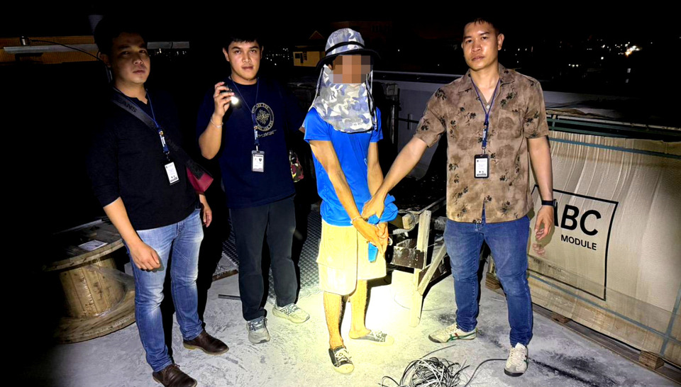 รวบแรงงานกัมพูชาลอบตัดสายไฟเซ็นทรัลแคมปัสขอนแก่น อ้างขายทองแดงส่งเงินกลับบ้าน