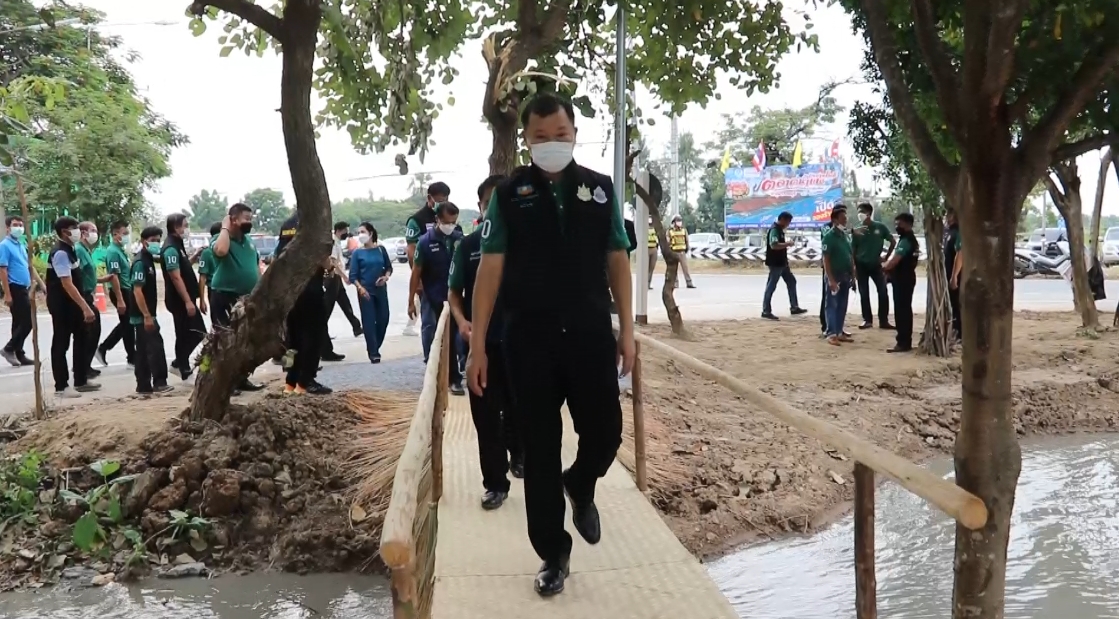 กรมทรัพยากรน้ำติดตามการดำเนินงานอนุรักษ์ฟื้นฟูแหล่งน้ำบึงบ้านโพธิ์ 