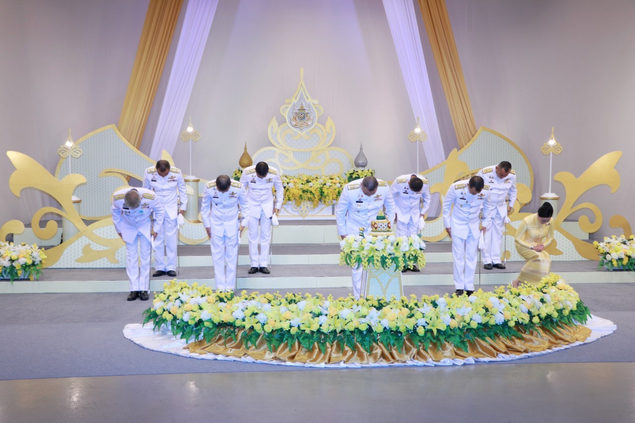 ผู้บัญชาการตำรวจภูธรภาค 7 พร้อมคณะร่วมบันทึกเทปโทรทัศน์ถวายพระพร ในหลวง