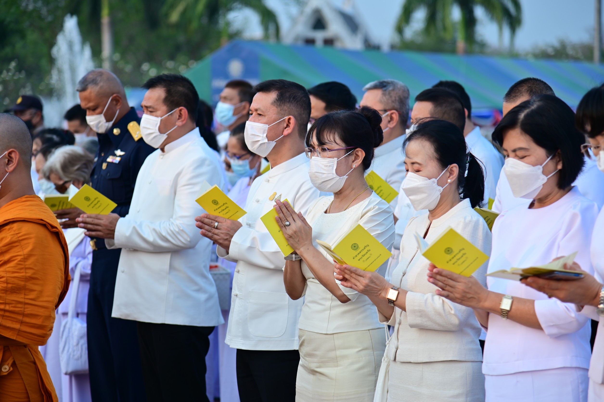 สำนักงานพระพุทธศาสนาแห่งชาติ จัดพิธีบำเพ็ญกุศลและเวียนเทียนเนื่องในวันมาฆบูชา ประจำปี 2566 ณ พุทธมณฑล