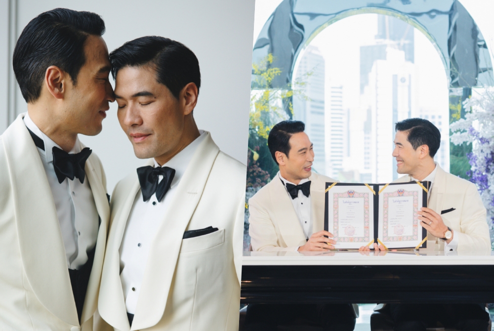 ชื่นมื่น!  "วู้ดดี้-โอ๊ต" จดทะเบียนสมรสอย่างเป็นทางการ