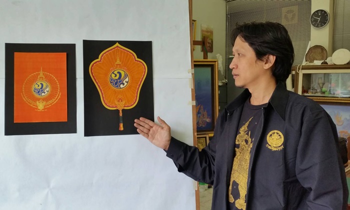ทำพัดรองย่ามที่ระลึกพระจีนออกพระเมรุ