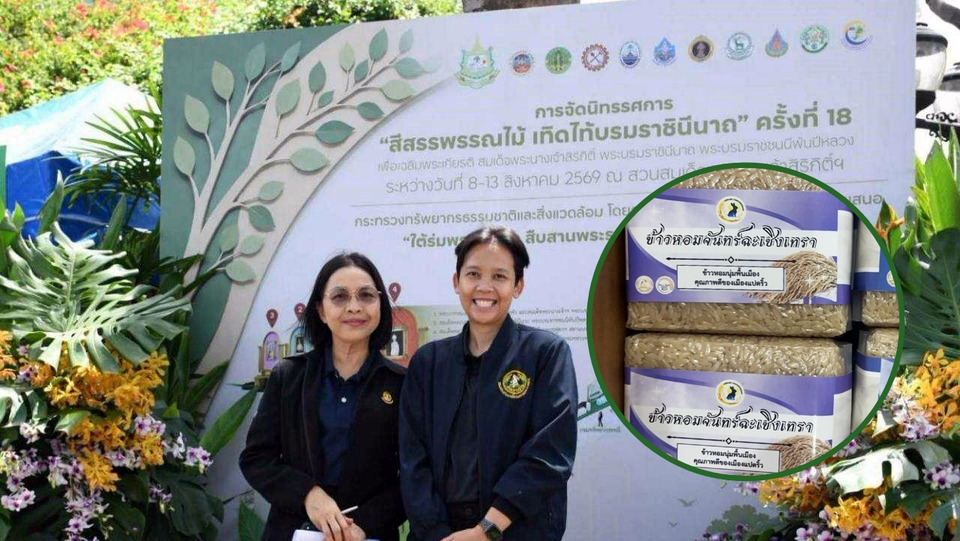 กรมการข้าวชวนชมนิทรรศการข้าวไทย ชิมเมนูข้าวหอมจันทร์  ในงาน “สีสรรพรรณไม้ เทิดไท้บรมราชินีนาถ 2569”