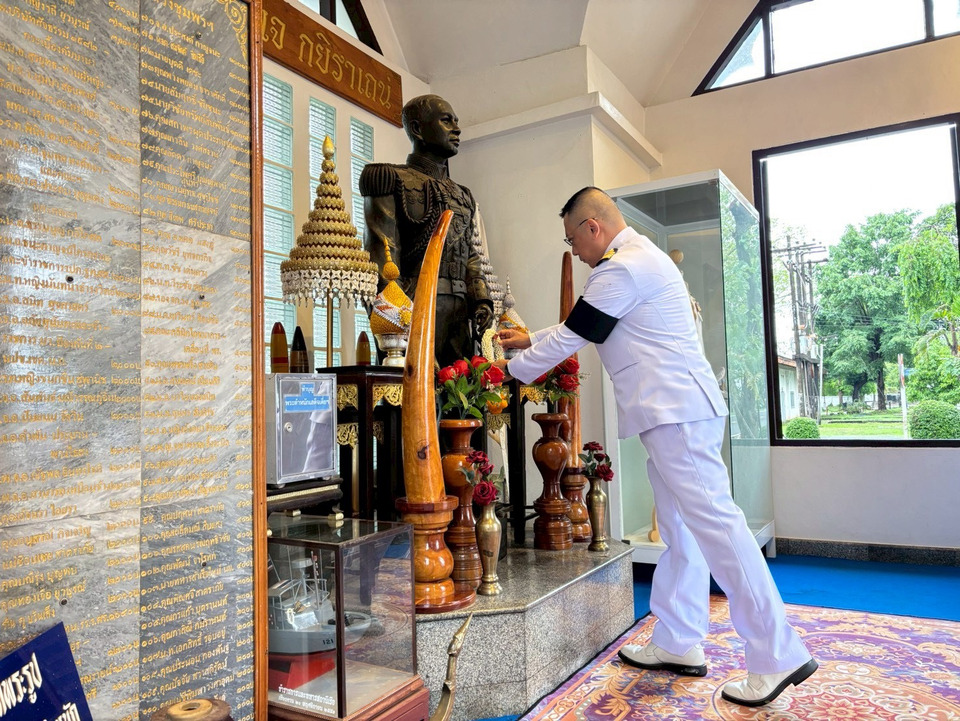 นรข.เขตหนองคาย จัดพิธีวัน “อาภากร” น้อมรำลึกพระกรุณาธิคุณองค์บิดาของทหารเรือไทย