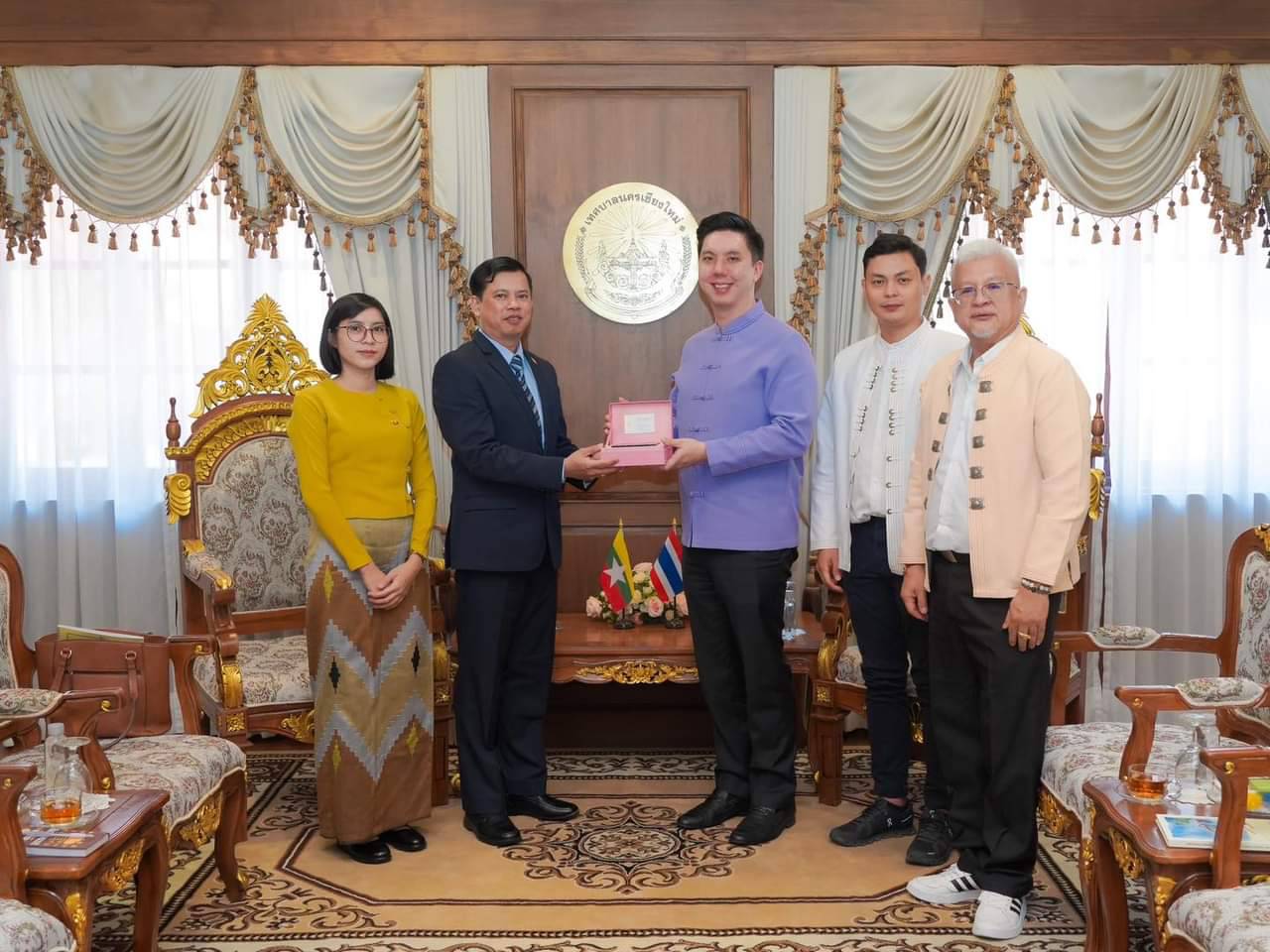 ทน.เชียงใหม่ ให้การต้อนรับ นาย มีง จอ ลีน กงสุลใหญ่แห่งสาธารณรัฐสหภาพเมียนมา ณ จังหวัดเชียงใหม่