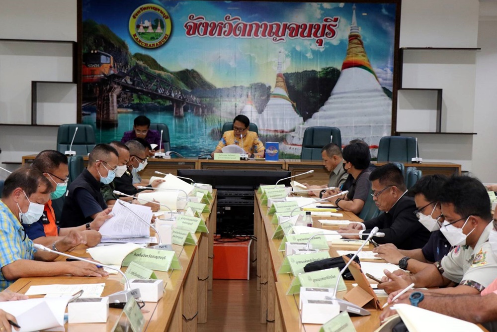พ่อเมืองกาญจน์ เป็น ปธ.ประชุมแก้ปัญหาช้างป่า-ช้างบ้าน ป้องกันทำลายทรัพย์สินและพืชผลการเกษตร