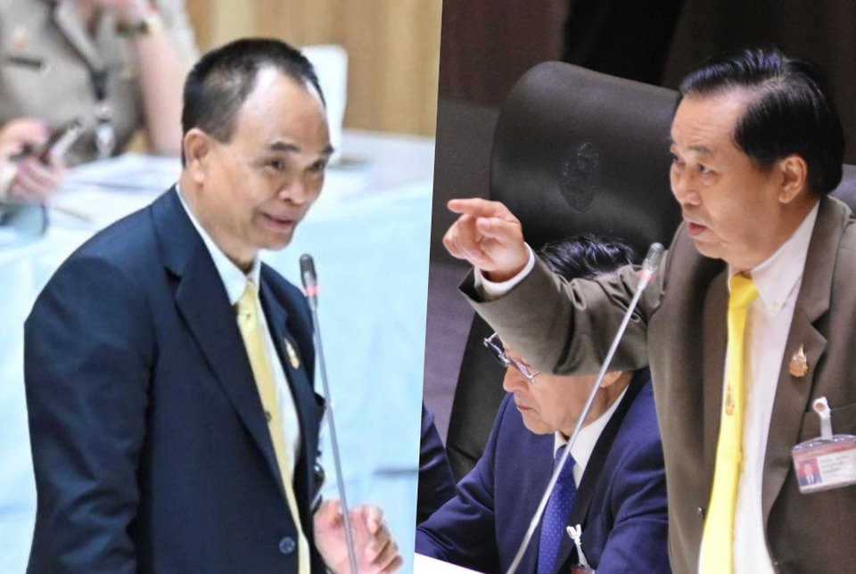 "อดิศร" งัดคดีฮั้วสว.ขยี้ "อนุทิน" ลาม "ปธ.วุฒิ" มีชื่อถูกดีเอสไอเรียกสอบ ซัดปล้นอำนาจ "วุฒิสภา" สว.ฉุนลุกท้า "เจอกันข้างนอก" 