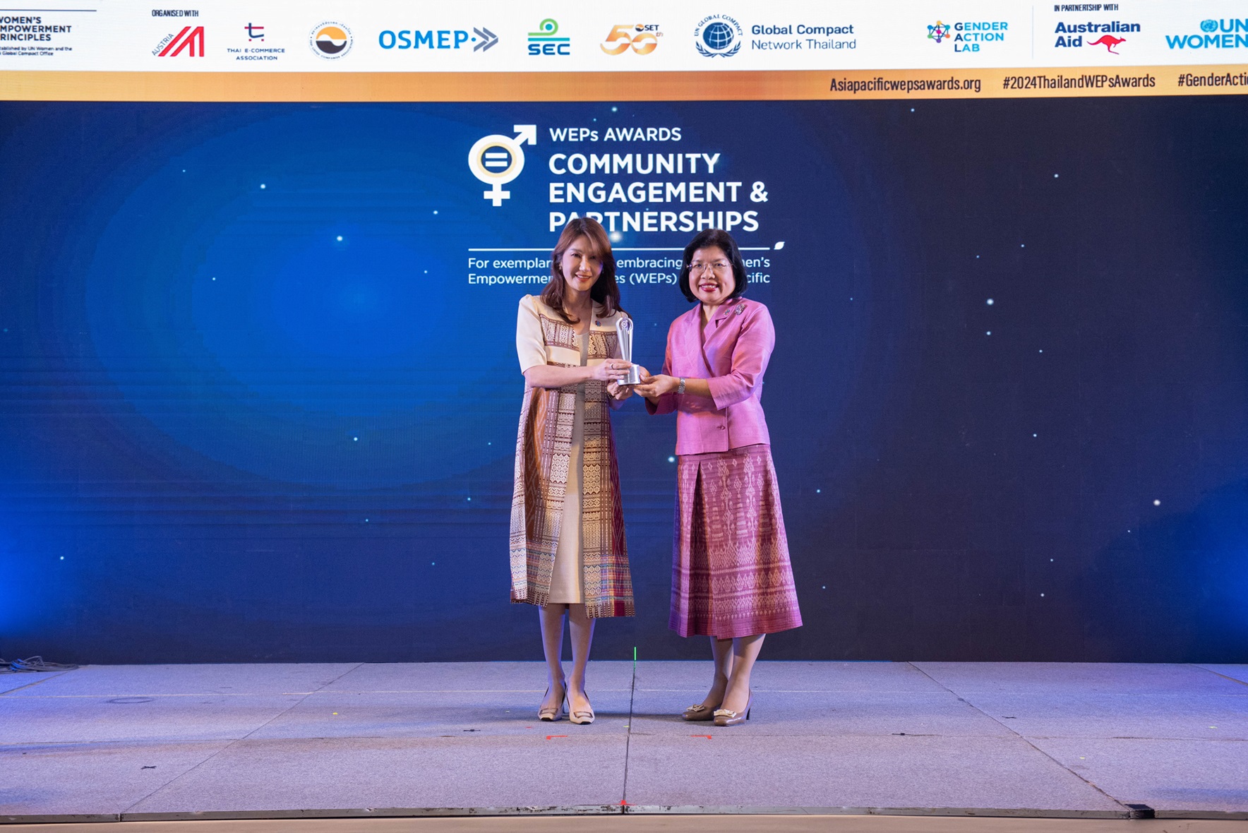 เชฟรอนรับรางวัลรองชนะเลิศอันดับหนึ่งจาก UN Women 2024 Thailand WEPs Awards