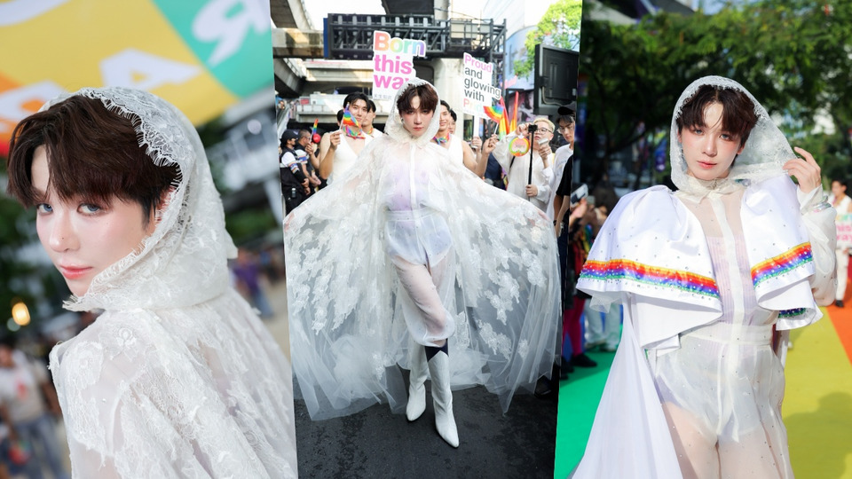 “เอิร์ธ กัษมนณัฏฐ์” สะกดทุกสายตาใน Bangkok Pride 2026 ทลายกรอบเดิมผ่านแฟชั่นทรงพลัง “The Transparent Vanguard”