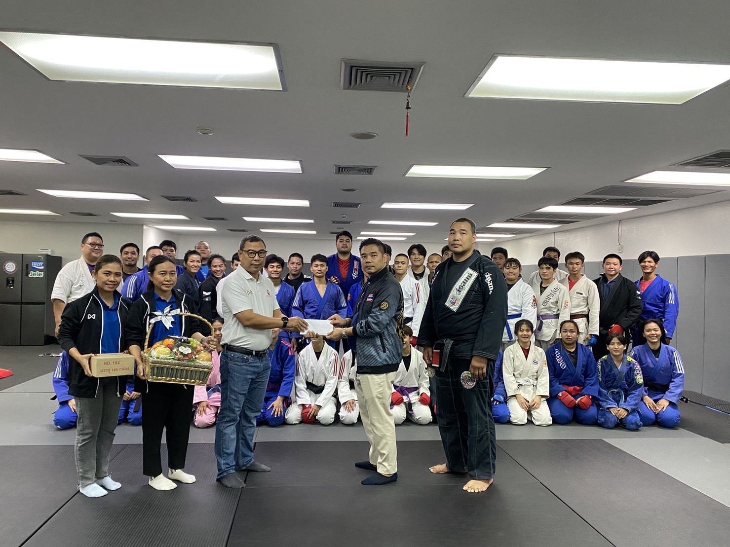 "มูลนิธิกองทุนพัฒนาการกีฬา" มอบกำลังใจทีมนักกีฬายูยิตสูทีมชาติไทย สู้ศึกซีเกมส์ ที่กัมพูชา