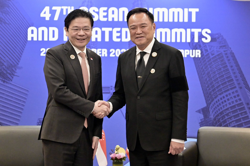 นายกฯไทย–สิงคโปร์ ตั้งเป้ายกระดับความร่วมมือด้านเศรษฐกิจดิจิทัล-ความมั่นคงทางอาหาร ต่อต้านสแกมเมอร์
