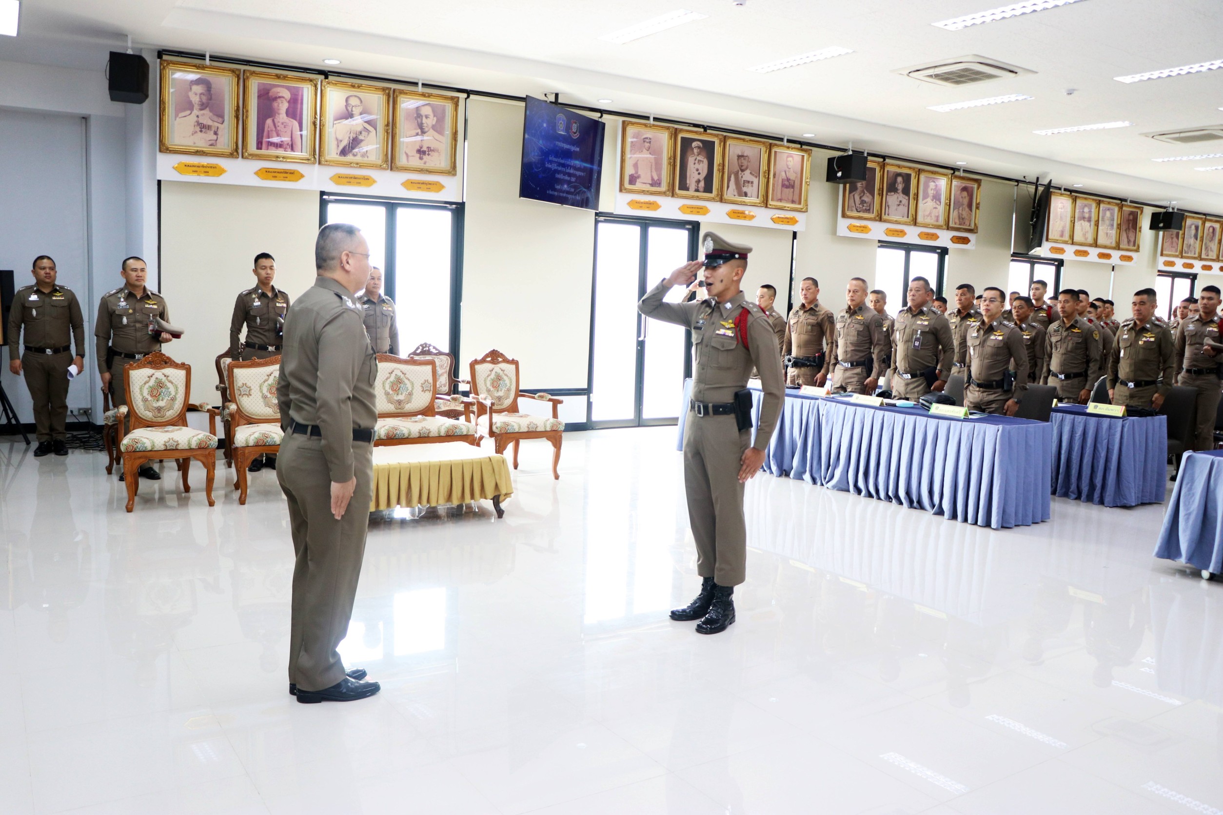 ผู้บัญชาการตำรวจภูธรภาค 7 เป็นประธานประชุมและปฐมนิเทศนักเรียนนายร้อยตำรวจ (นรต.) ชั้นปีที่ 3 รุ่นที่ 79 จำนวน 76 นาย