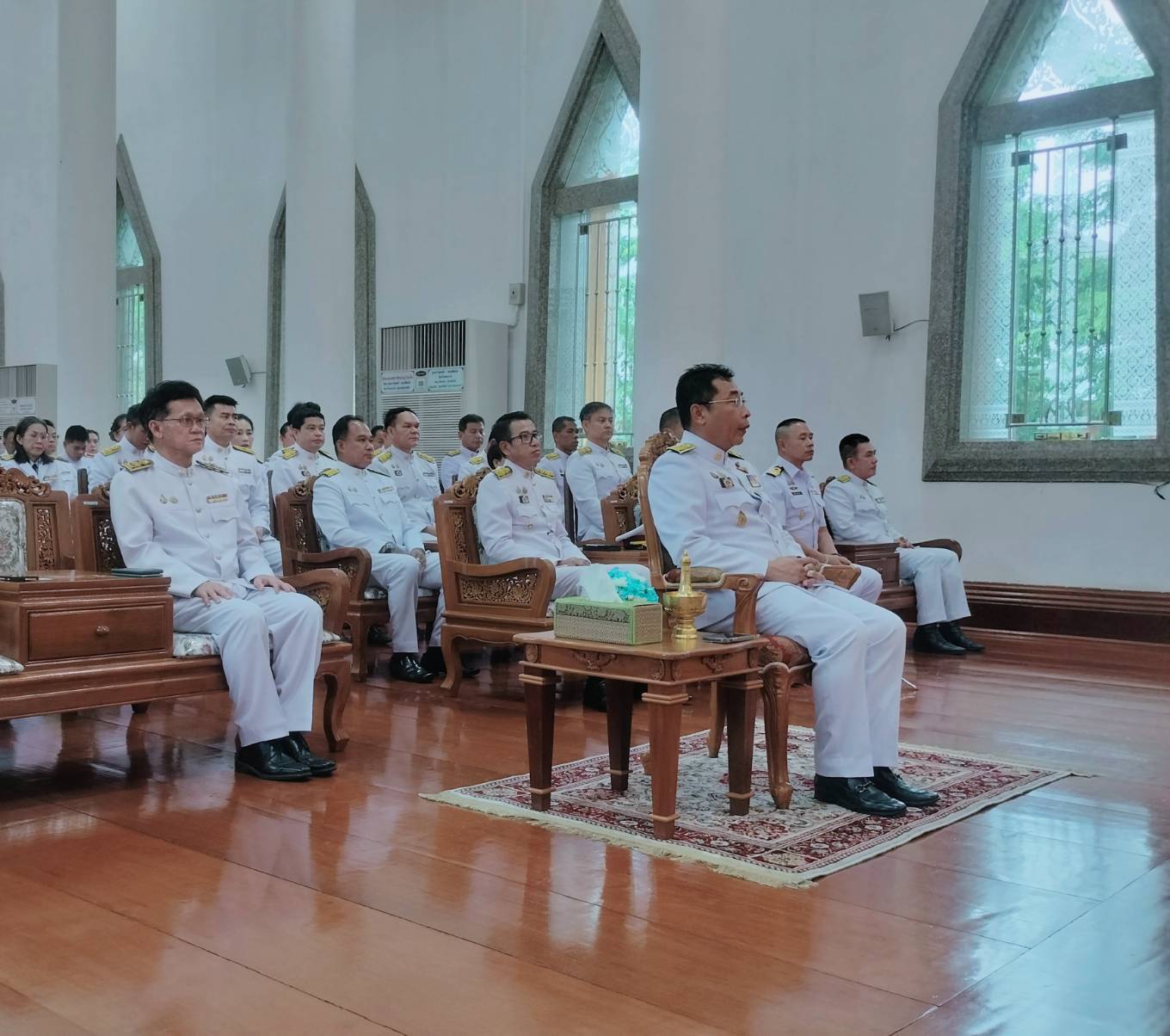 นาวิกโยธิน พัน ร.7 ฯ ร่วมพิธีเจริญพระพุทธมนต์สมโภช พระพุทธรูปสำคัญ ประจำจังหวัดระยอง เลิมพระเกียรติสมเด็จพระนางเจ้าสิริกิติ์ฯ 