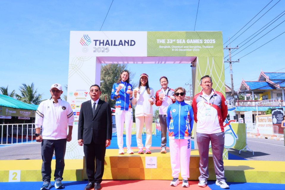  อินโดนีเซียแกร่ง! กวาด 2 ทองไตรกีฬา ซีเกมส์ 33 สนามหาดแหลมแม่พิมพ์ ระยอง