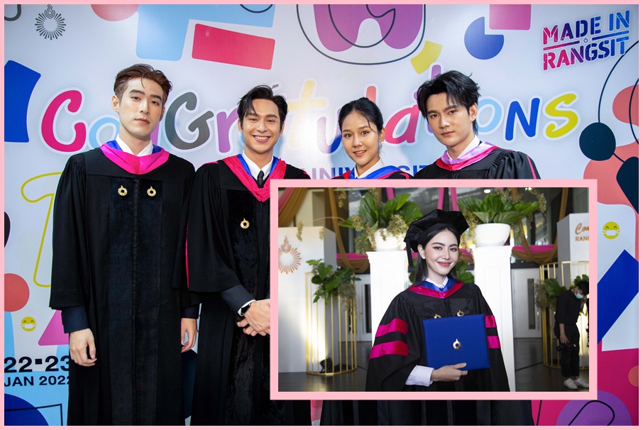 "ใหม่ ดาวิกา"คว้าป.โทม.รังสิต นำทีมศิลปินดารารับปริญญา 