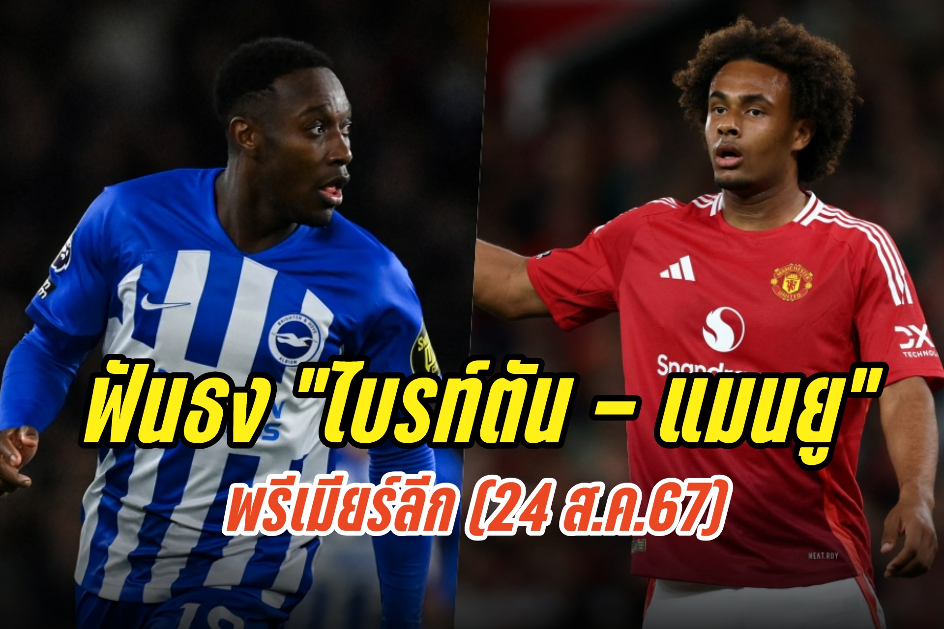 วิเคราะห์ก่อนเกม "ไบรท์ตัน - แมนยู" พรีเมียร์ลีก (24 ส.ค.67)