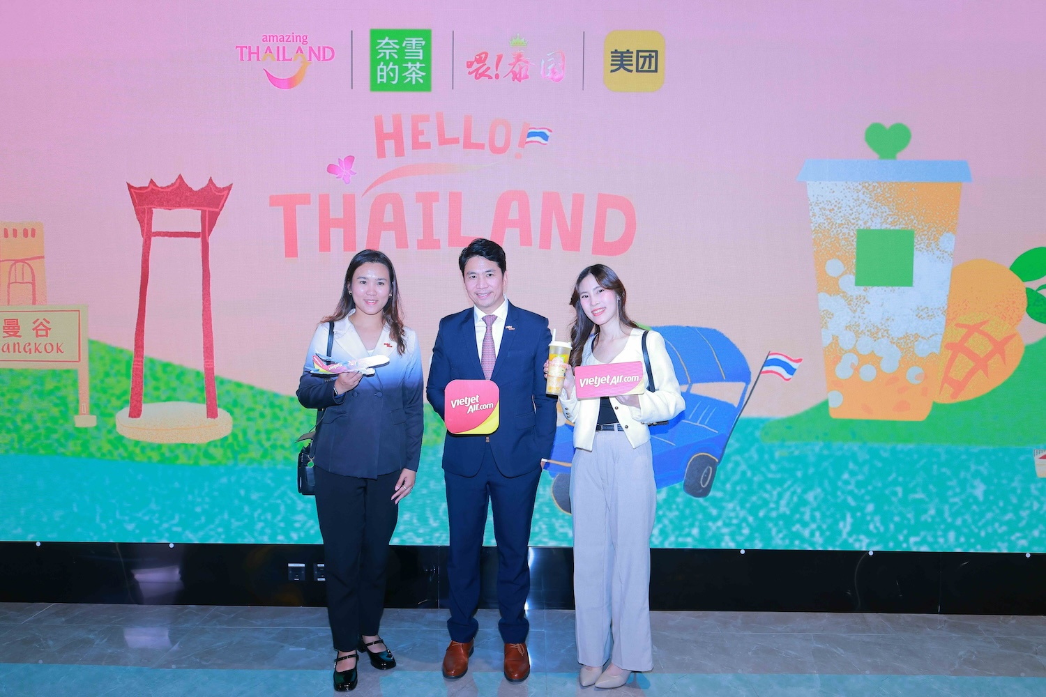 'เวียตเจ็ทไทยแลนด์'เปิดตัวแคมเปญ "Hello Thailand"กระตุ้นชาวจีนสนใจเดินทางสู่ประเทศไทยเพิ่มขึ้น 10%