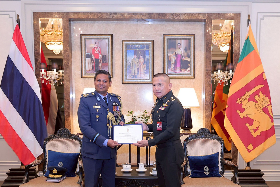 รองเสธ.ทบ. ให้การต้อนรับผู้ช่วยทูตฝ่ายทหารศรีลังกาประจำประเทศไทย  