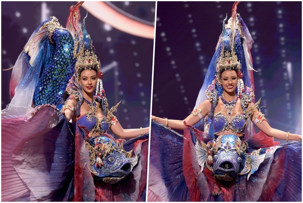  สุดปัง! 'อแมนด้า' สวมชุด 'ปลากัดไทยไตรรงค์อนงค์นาถสุพรรณมัจฉา'  เฉิดฉายบนเวที Miss Universe 2020
