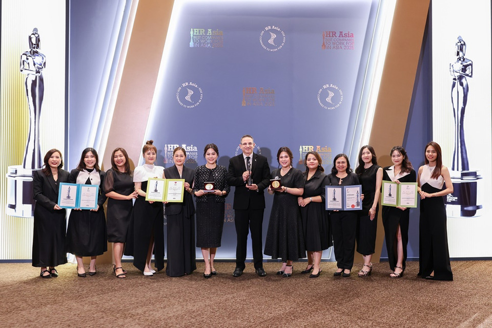 ดานอนฯ คว้า 4 รางวัล HR Asia Awards 2025 องค์กรนำด้านธุรกิจยั่งยืน สร้างวัฒนธรรมแห่งความใส่ใจ