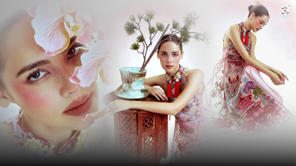 "ญาญ่า" ออร่าพุ่งรับตรุษจีน! ฟาดกี่เพ้าซีทรูชมพู ปักลายแน่น สวยแพงดั่งนางพญา