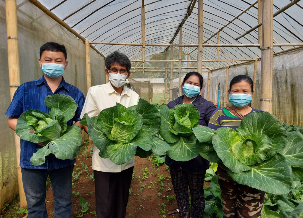 บ้านนาป่าแปก ชู "Food Bank" ปลูกผักปลอดภัยใส่ใจชุมชน สร้างอาชีพมั่นคง ตามแนวพระราชดำริสมเด็จพระพันปีหลวง