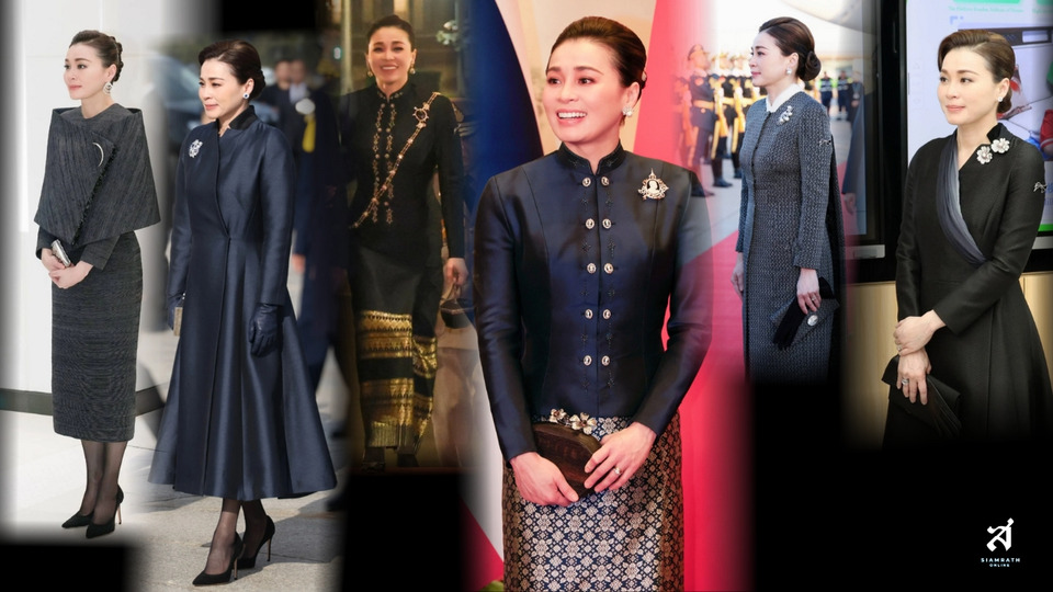งดงามสมพระเกียรติ! ยลโฉมฉลองพระองค์ "พระราชินี" ขณะเสด็จเยือนจีน ในวาระ 50 ปีสัมพันธ์ไทย–จีน