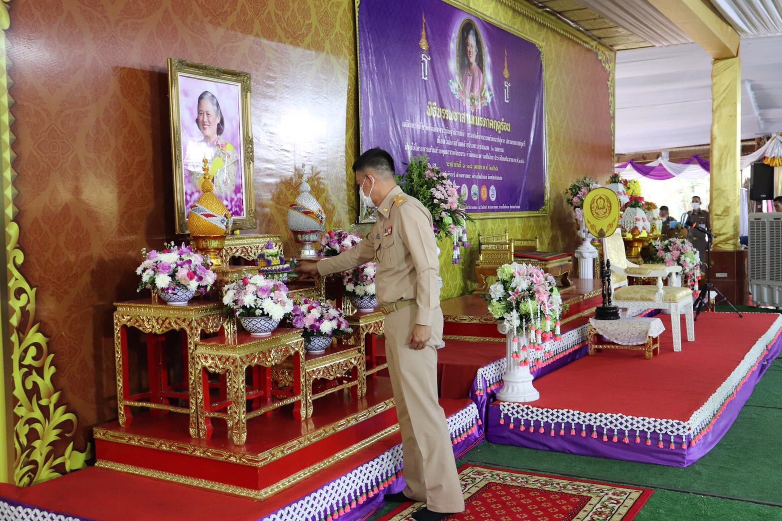 "อ่างทอง"จัดพิธีบรรพชาสามเณรภาคฤดูร้อนเฉลิมพระเกียรติสมเด็จพระกนิษฐาธิราชเจ้า 