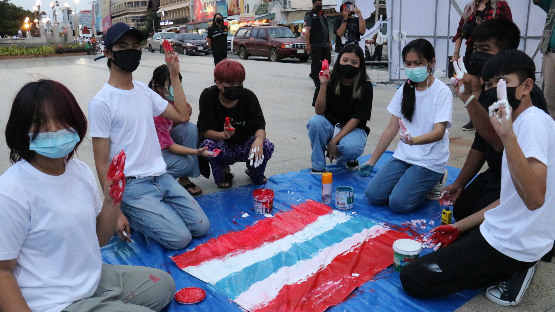 ชาวโคราชรักประชาธิปไตยยึดลานย่าโมจัดกิจกรรมรื้อระบอบประยุทธ์