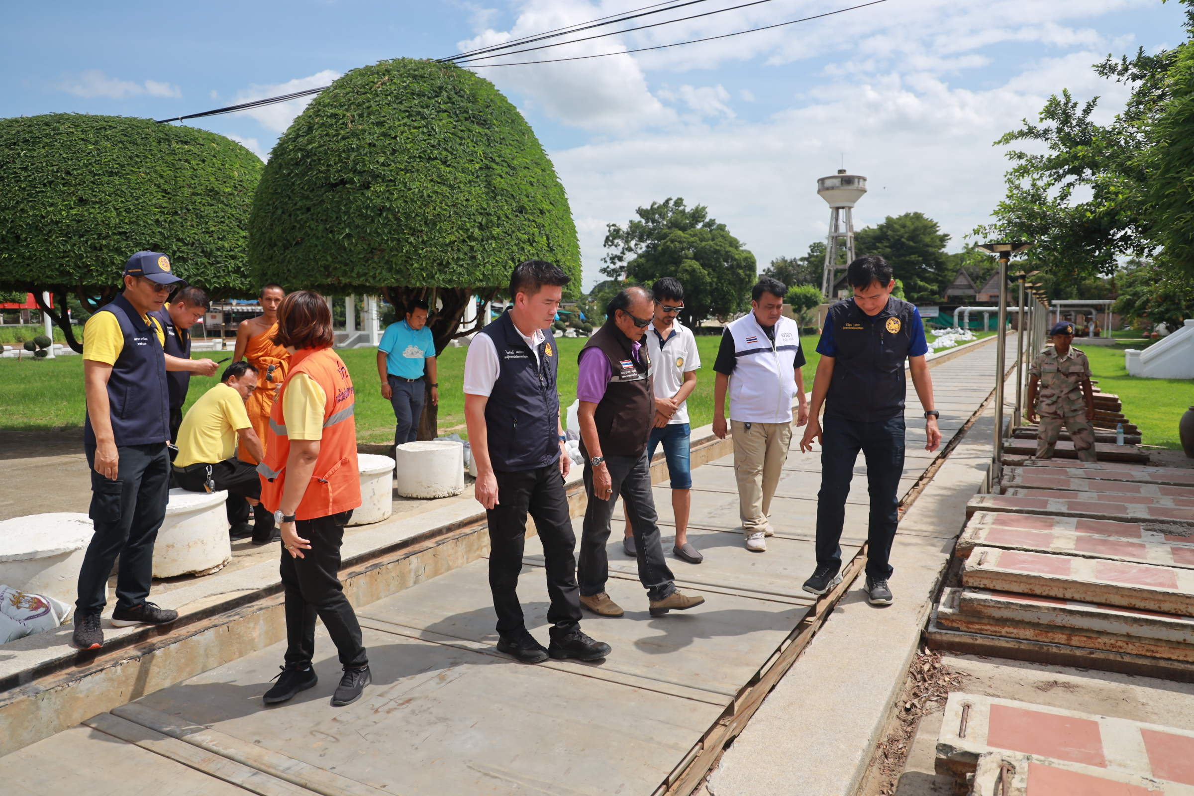 อยุธยา สนธิกำลังทุกภาคส่วน เตรียมแผนป้องกันน้ำเข้าโบราณสถาน ติดตามสถานการณ์น้ำใกล้ชิด