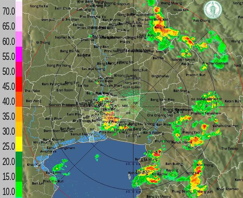 กทม.ฝนมาแล้ว! ตกเล็กน้อยถึงปานกลาง กระจายหลายพื้นที่