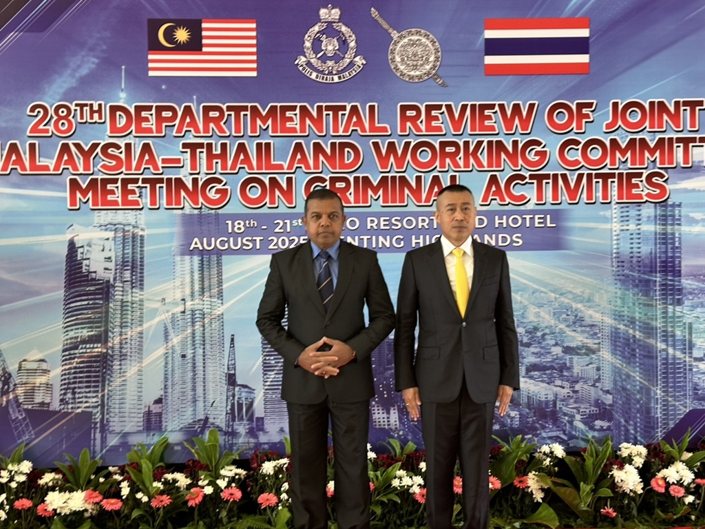 “บิ๊กราญ” นำคณะตำรวจไทย จับมือมาเลเซีย ยกระดับความร่วมมือปราบอาชญากรรมข้ามชาติ