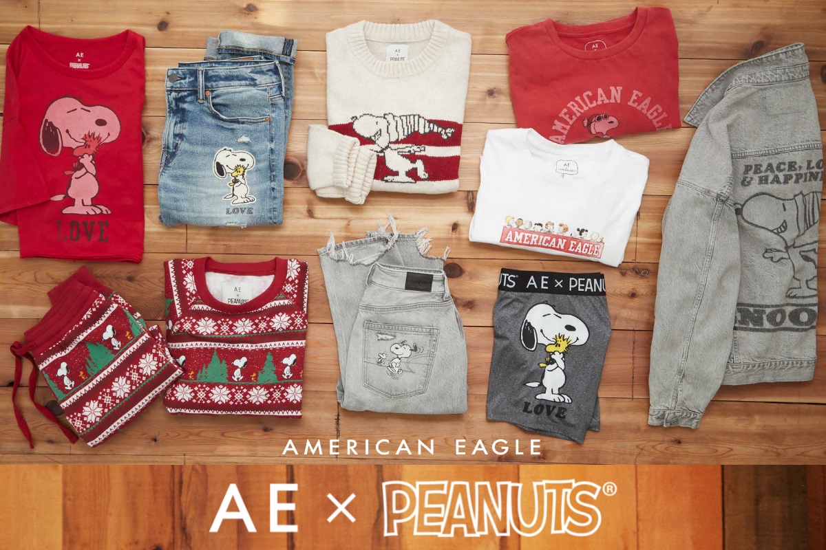 ครั้งแรก! American Eagle x Peanuts  ปล่อยคอลเลคชั่นพิเศษเพิ่มความสนุกส่งท้ายปี