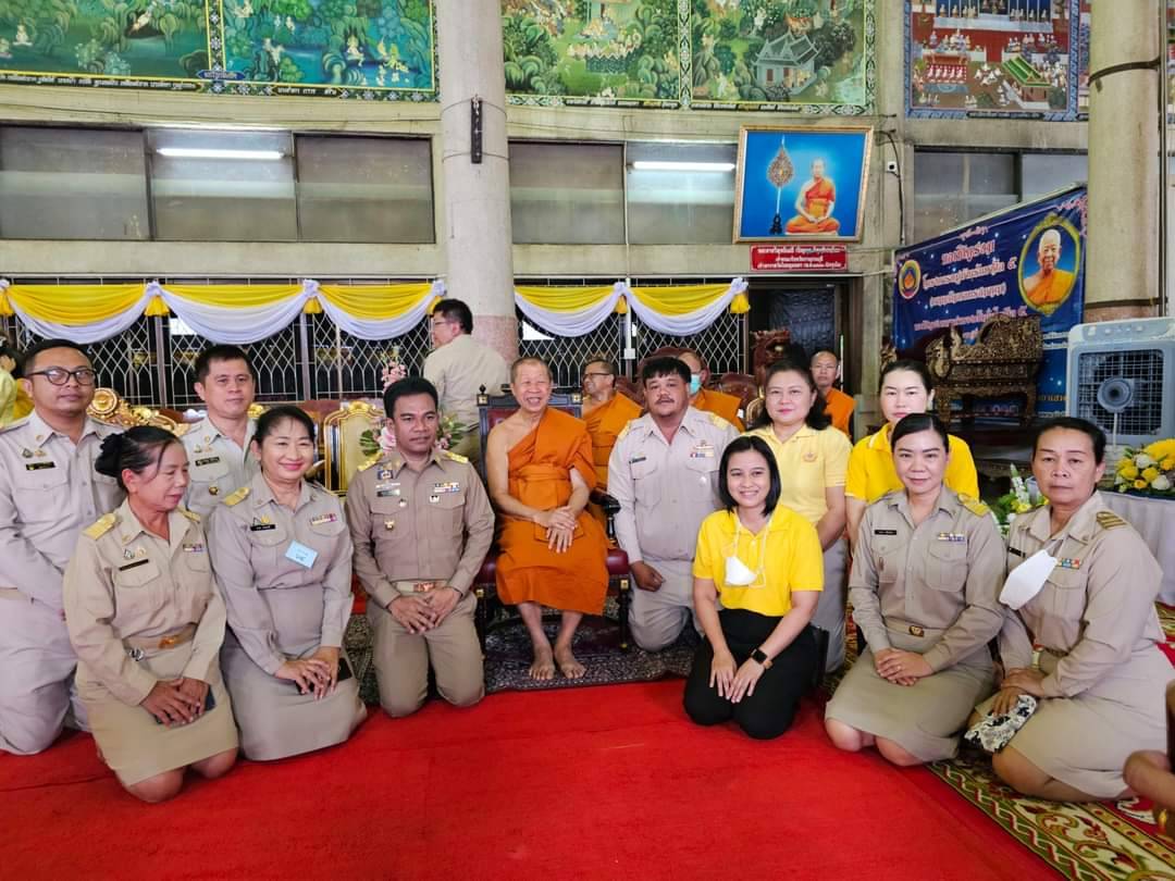 หน.กลุ่มงาน สธ.มูลฐานและสุขภาพภาค ปชช.และคณะ จนท.สธ.กาญจนบุรี ร่วมโครงการบรรพชาอุปสมบทเฉลิมพระเกียรติฯ