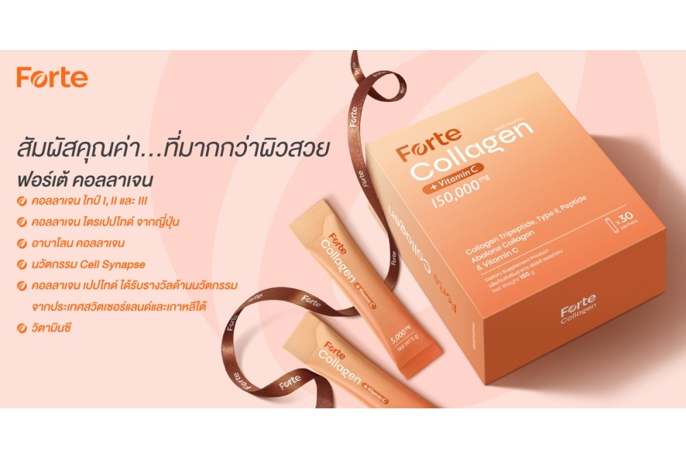 “ฟอร์เต้ คอลลาเจน” (Forte Collagen) ดึงกลยุทธ์ใช้พรีเซนเตอร์สร้างความเชื่อมั่น