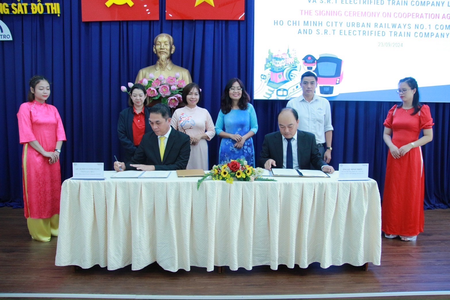 รฟฟท.ลงนามความร่วมมือ HO CHI MINH CITY URBAN RAILWAYS NO.1  ส่งเสริมการพัฒนาระบบขนส่งทางรางอย่างยั่งยืน