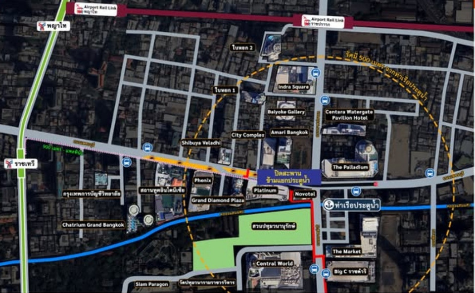 ปิดสะพานแยกประตูน้ำ 24 เม.ย.นี้ ยาวถึงปี 2570 สร้างรถไฟฟ้าสายสีส้ม แนะเลี่ยงเส้นทาง–ใช้ขนส่งสาธารณะ