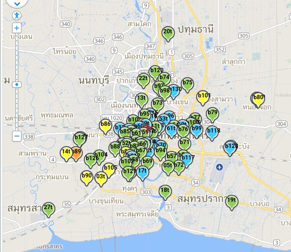 กทม.ฝุ่นPM2.5เกินติด "โซนส้ม" 2 จุดกระทบสุขภาพที่ หนองแขม-ทวีวัฒนา 