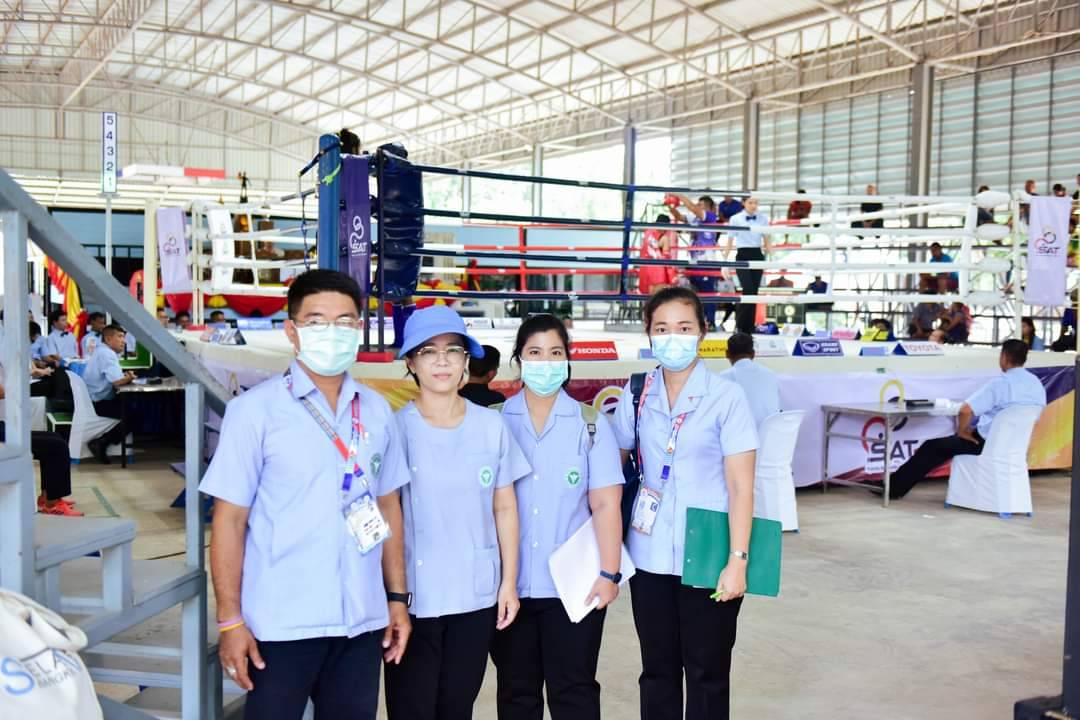 สสจ.กาญจนบุรีมอบหมายให้ทีมปฎิบัติการตรวจสอบที่พักและสถานที่แข่งขันกีฬาแห่งชาติ กาญจนบุรีเกมส์ 5 แห่ง