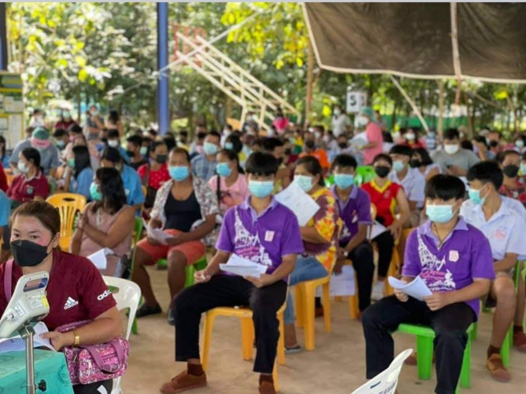 อำเภอสนามชัยเขต ฉีดวัคซีนโควิดเด็กปลอดภัย เรียนอุ่นใจ ต้อนรับเด็กเปิดเทอม