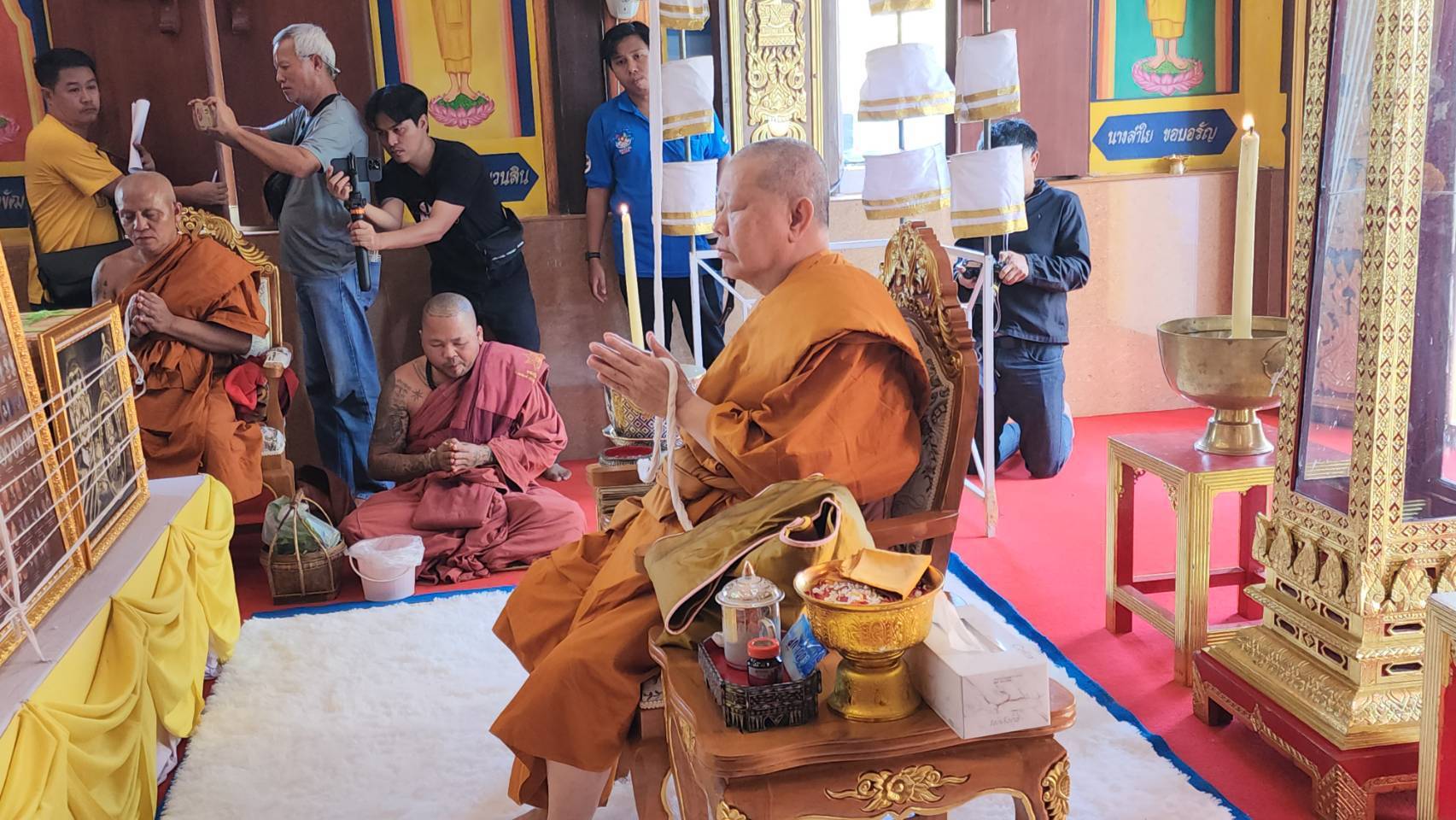 "สมเด็จธงชัย"เจ้าคณะใหญ่หนกลาง วัดไตรมิตรวิทยารามวรวิหาร เป็นประธานพุทธภิเษกวัตถุมงคลวัดหนองฆ้อ จ.ระยอง