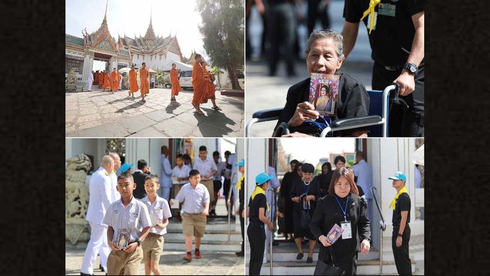พสกนิกรทั่วสารทิศ น้อมถวายความอาลัยเข้ากราบถวายบังคมพระบรมศพ "พระพันปีหลวง" อย่างต่อเนื่อง
