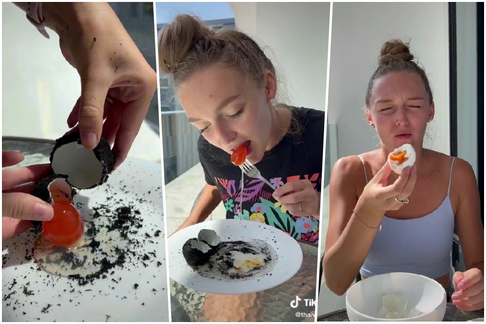 ชาวเน็ตหัวจะปวด! สาวรัสเซียรีวิวกิน 'ไข่เค็มไชยา' จนต้องรีบบอกวิธีกินที่ถูกต้อง!