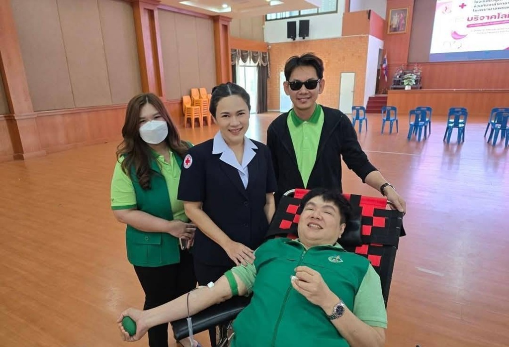 สสจ.กาญจนบุรี ออกหน่วยรับบริจาคโลหิต ดวงตาและอวัยวะ