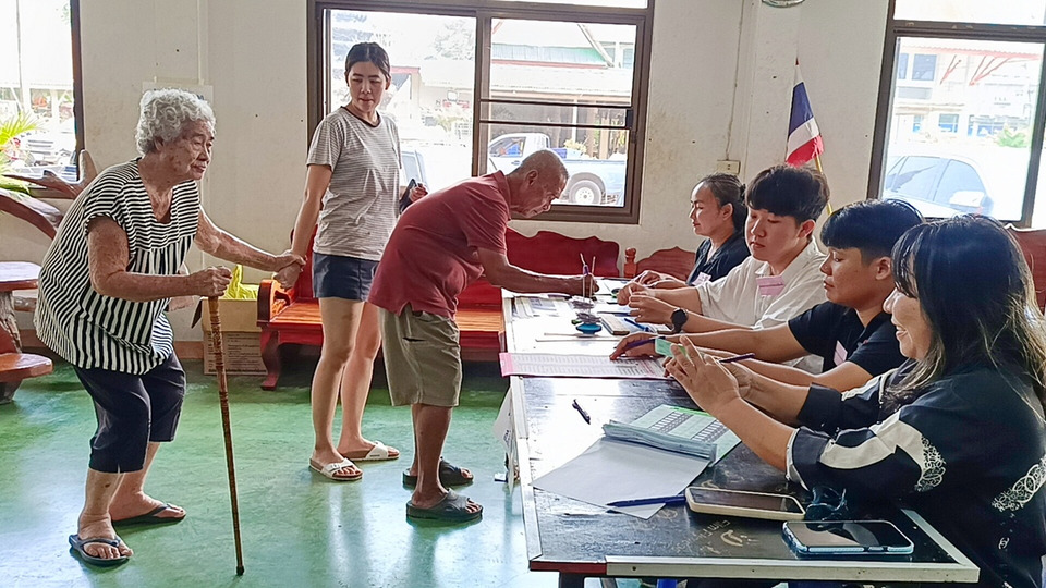 แปดริ้วครึ่งวันเช้า ผู้สูงอายุใช้สิทธิคึกคัก คนหนุ่มสาวยังบางตา ต่ำกว่า 50%