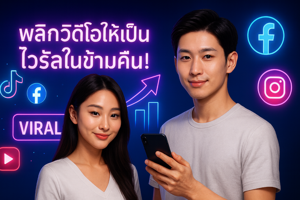 “จากวิดีโอธรรมดา สู่ไวรัลข้ามคืน! กลยุทธ์เพิ่มยอดวิวบนทุกแพลตฟอร์มโซเชียล ที่ช่วยยกระดับคอนเทนต์สู่ความสำเร็จ”