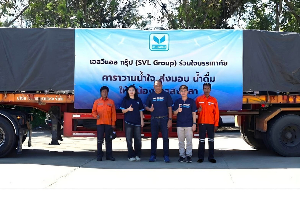 SVL Group ส่งน้ำใจข้ามจังหวัด จาก “บางสะพาน” สู่ “สงขลา” ช่วยเหลือผู้ประสบภัยน้ำท่วม