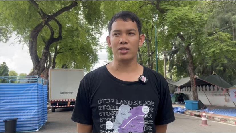 "เครือข่ายประชาชน" ยกระดับชุมนุมหน้าทำเนียบฯ จี้หยุดแลนด์บริดจ์-SEC ชี้รัฐบาลไม่จริงใจ ส่อขายชาติ