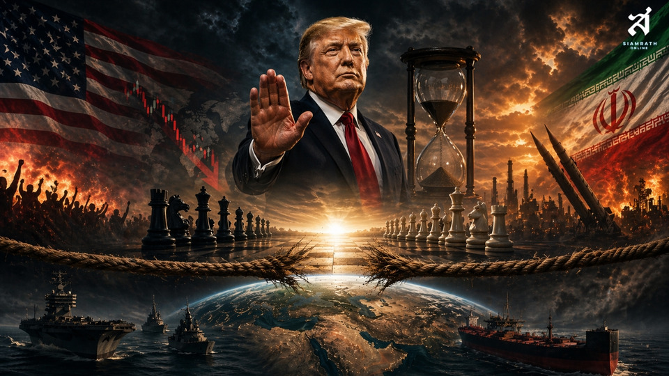 สันติภาพบนปลายหอก! เมื่อ Trump กด Pause ศึกอิหร่าน เกมบีบคอที่โลกต้องลุ้น 